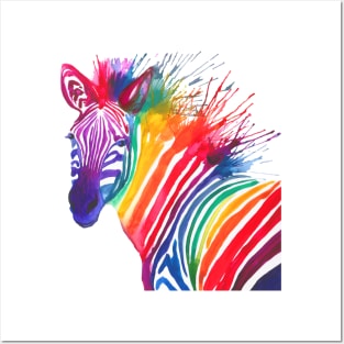 Rainbow Zebra Posters and Art